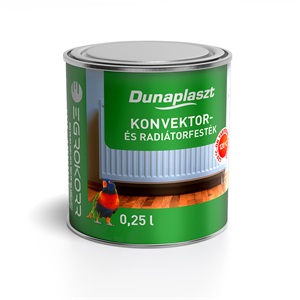 Dunaplaszt Konvektor- és radiátorfesték 100 fehér vizes 120°C 0,25 L