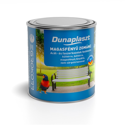 Dunaplaszt mf. zománc 500 barna 0,25 L