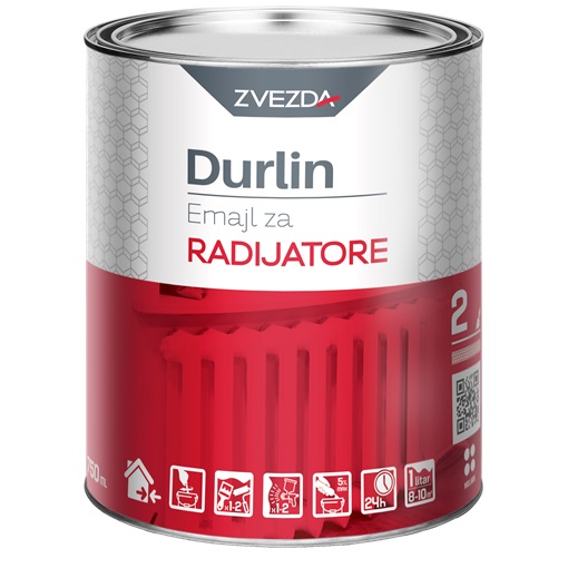 Durlin radiátor zománc fehér 0,75 L