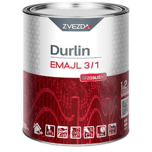 Durlin zománc 3in1 piros RAL3020 0,75 L