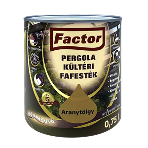 Factor Pergola kültéri fafesték aranytölgy  0,75 L