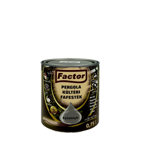 Factor Pergola kültéri fafesték ezüstnyír  0,75 L