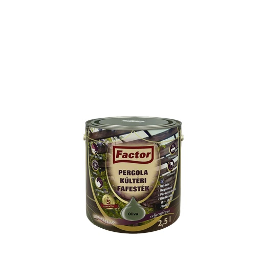 Factor Pergola kültéri fafesték oliva  2,5 L