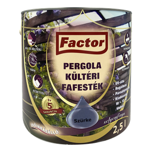 Factor Pergola kültéri fafesték szürke  2,5 L