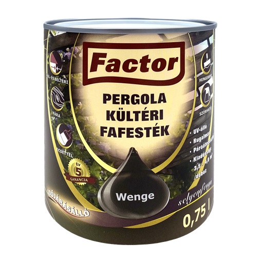 Factor Pergola kültéri fafesték wenge  0,75 L