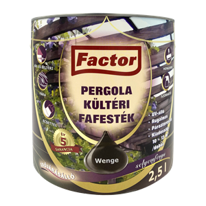 Factor Pergola kültéri fafesték wenge  2,5 L
