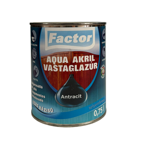 Factor aqua vastaglazúr sf. antracit  0,75 L