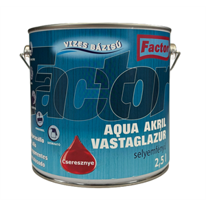 Factor aqua vastaglazúr sf. cseresznye  2,5 L
