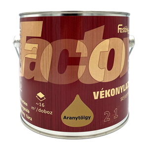 Factor vékonylazúr sf. 2in1 aranytölgy  2,5 L