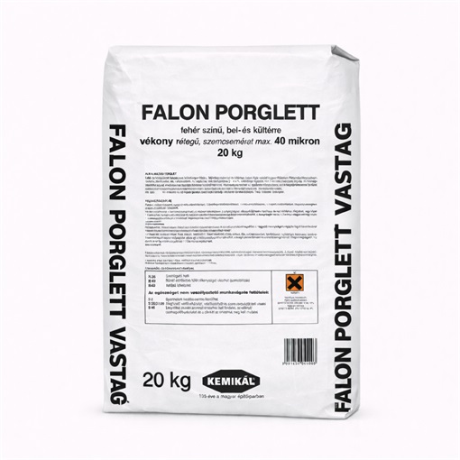 Falon kül- és beltéri vastag porglett fehér 25 kg