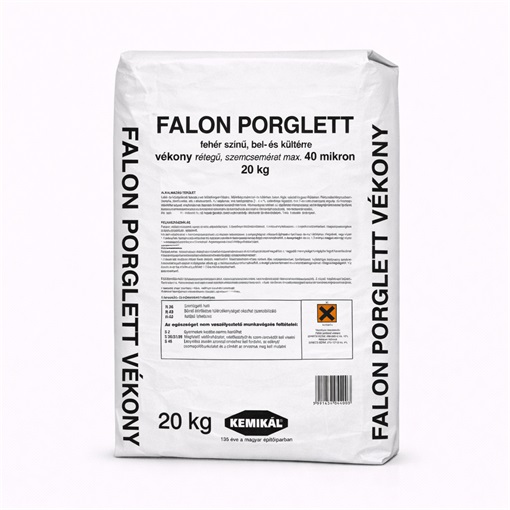 Falon kül- és beltéri vékony porglett fehér 20 kg
