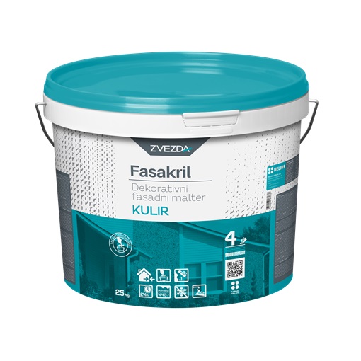 Fasakril Kulir lábazati vakolat emulzió 6 kg