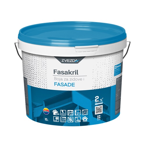 Fasakril fal és homlokzatfesték 15 L