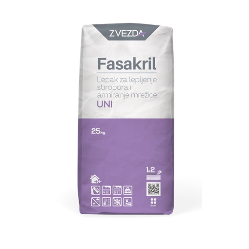 Fasakril UNI polisztirol lap ragasztó 25 kg (ETA)