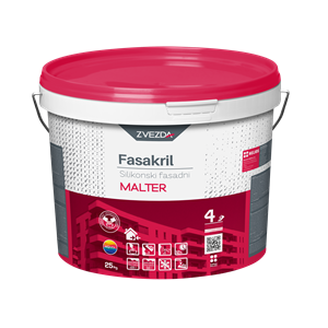 Fasakril szilikon szálerősített vakolat kapart (Z) 1,5 mm fehér 25 kg