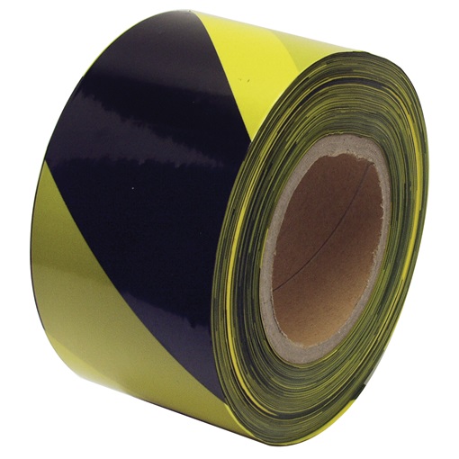 GEKO PVC kordon-  jelölő- és korlátszalag sárga-fekete 7cmx200m (04766)