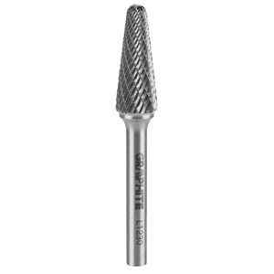 Graphite 55H377 Keményfém marófej, type L, kúpos, 12 x 30 mm, szár méret: 6 x 45 mm