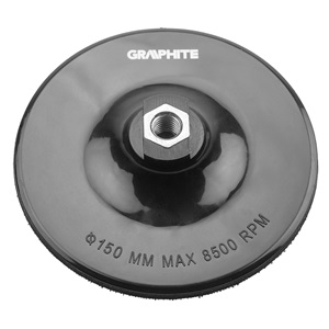 Graphite 55H826 Rugalmas csiszolótányér tépőzáras 150 mm, M14 KIFUTÓ