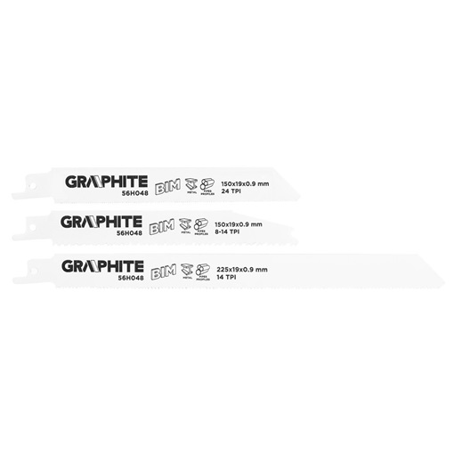 Graphite 56H048 Orrfűrészlap készlet, BIM, set 3db.