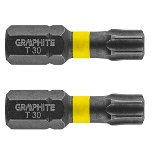 Graphite 56H516 Torziós ütvecsavarozó bit TX30 x 25mm, 2db.