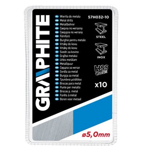 Graphite 57H032-10 csigafúró HSS-Cobalt 5.0 mm, 10 db