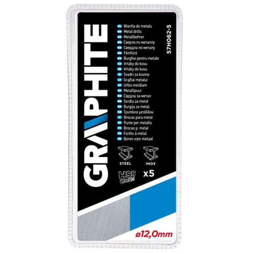 Graphite 57H062-5 csigafúró HSS-Cobalt 12.0 mm, 5 db