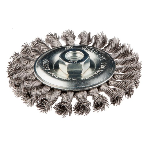 Graphite 57H596 drótkorong tányér egyenes,sodrott 115mm inox M14