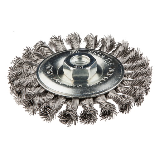 Graphite 57H596 drótkorong tányér egyenes,sodrott 115mm inox M14