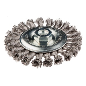 Graphite 57H596 drótkorong tányér egyenes,sodrott 115mm inox M14