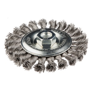 Graphite 57H596 drótkorong tányér egyenes,sodrott 115mm inox M14