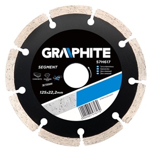 Graphite 57H617 gyémánt vágókorong 125mm szegmenses
