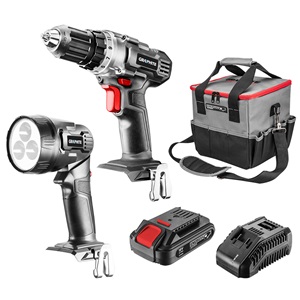 Graphite 58G016 akkus gépkészlet 18V energy+: akkus fúró + lámpa + táska +akku + töltő 2.0ah