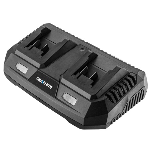 Graphite 58G085 Dupla akkutöltő Energy+ akkukhoz KIFUTÓ