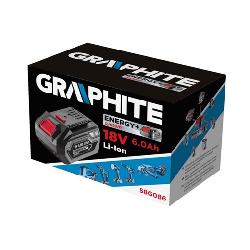 Graphite 58G086 akkumulátor energy+ 18V 6.0Ah KIFUTÓ