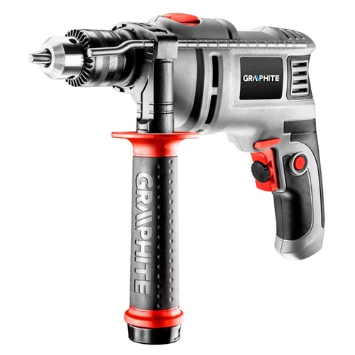 Graphite 58G725 ütvefúró 550W, 0-3000/min 13mm fogastokmány, koffer