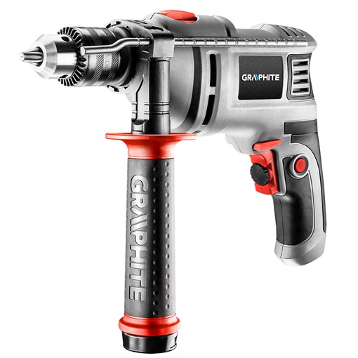 Graphite 58G725 ütvefúró 550W, 0-3000/min 13mm fogastokmány, koffer