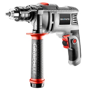 Graphite 58G725 ütvefúró 550W, 0-3000/min 13mm fogastokmány, koffer