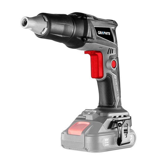 Graphite 58GE111 Akkus szénkefementes gipszkarton csavarbehajtó, Energy+, 18V, 0-4400 ford./perc, 1/4", akku nélkül!