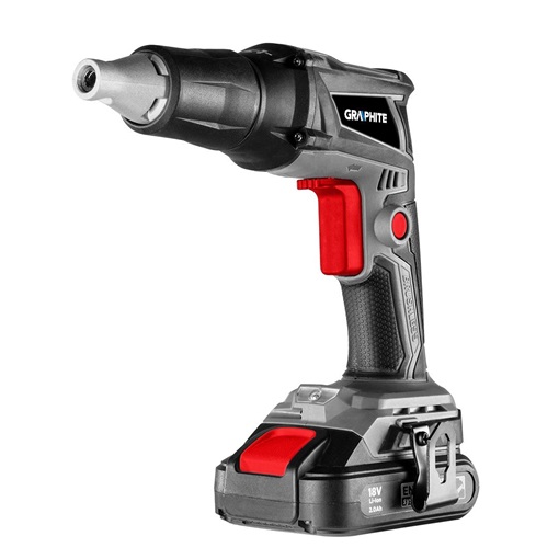 Graphite 58GE111 Akkus szénkefementes gipszkarton csavarbehajtó, Energy+, 18V, 0-4400 ford./perc, 1/4", akku nélkül!