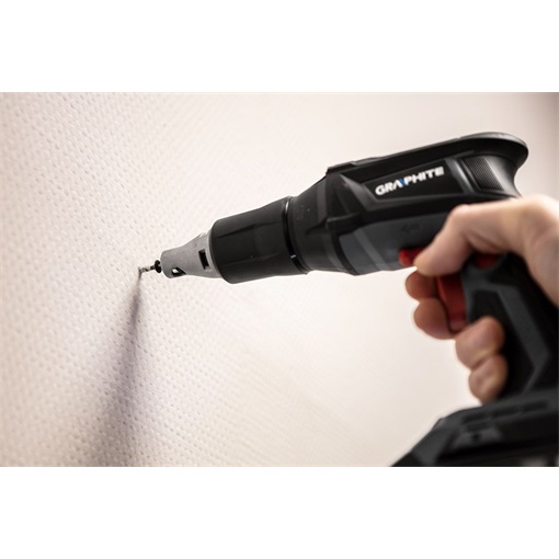 Graphite 58GE111 Akkus szénkefementes gipszkarton csavarbehajtó, Energy+, 18V, 0-4400 ford./perc, 1/4", akku nélkül!