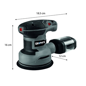 Graphite 59G348 excentercsiszoló 300W porelszívós 125mm