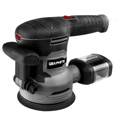 Graphite 59G349 Excentercsiszoló 450W, porelszívós 125/150mm, kofferben