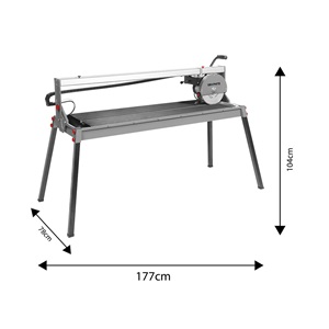 Graphite 59G892 Csempevágó gép 1500W, 250X25,4mm-es tárcsa, 1200mm vágáshossz, vízhűtés
