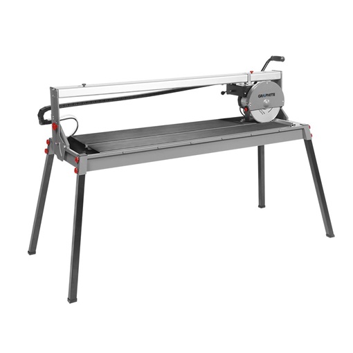 Graphite 59G892 Csempevágó gép 1500W, 250X25,4mm-es tárcsa, 1200mm vágáshossz, vízhűtés
