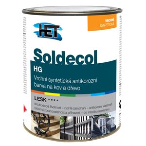 HET Soldecol HG Korróziógátló Zománc Fekete  0,75 L