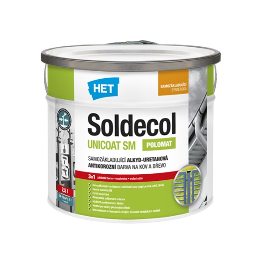 HET Soldecol Unicoat High Build 3:1 Zománc Szürke 2,5 L