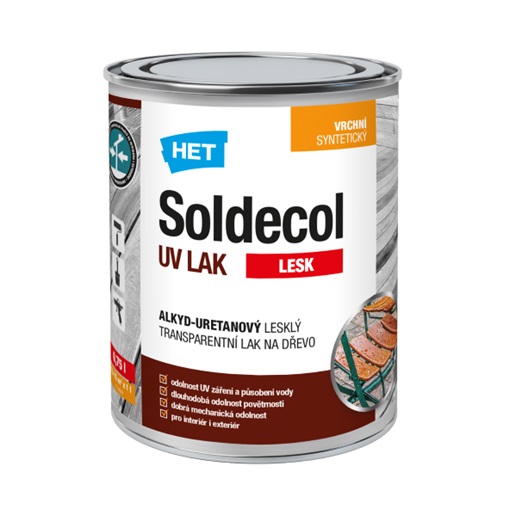 HET Soldecol Univerzális Kül-Beltéri UV Lakk MF 2,5 L