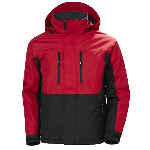 HH Berg téli kapucnis dzseki piros/fekete 76201_130-XL