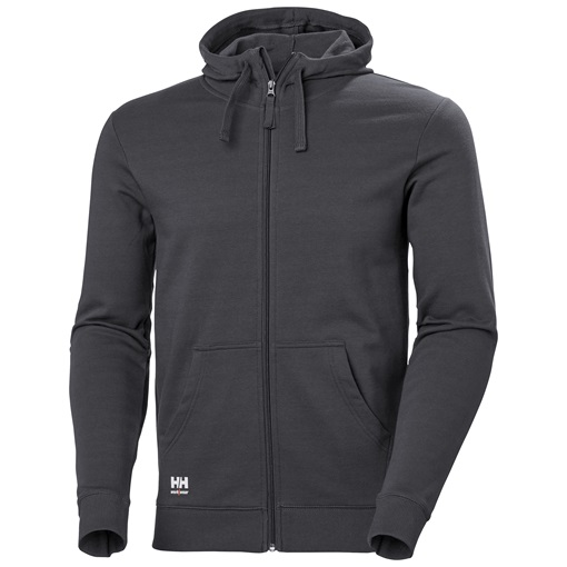 HH Classic cipzáras kapucnis pulóver sötétszürke 79328_970-3XL