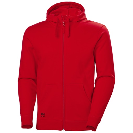 HH Classic cipzáras kapucnis pulóver piros 79328_220-5XL